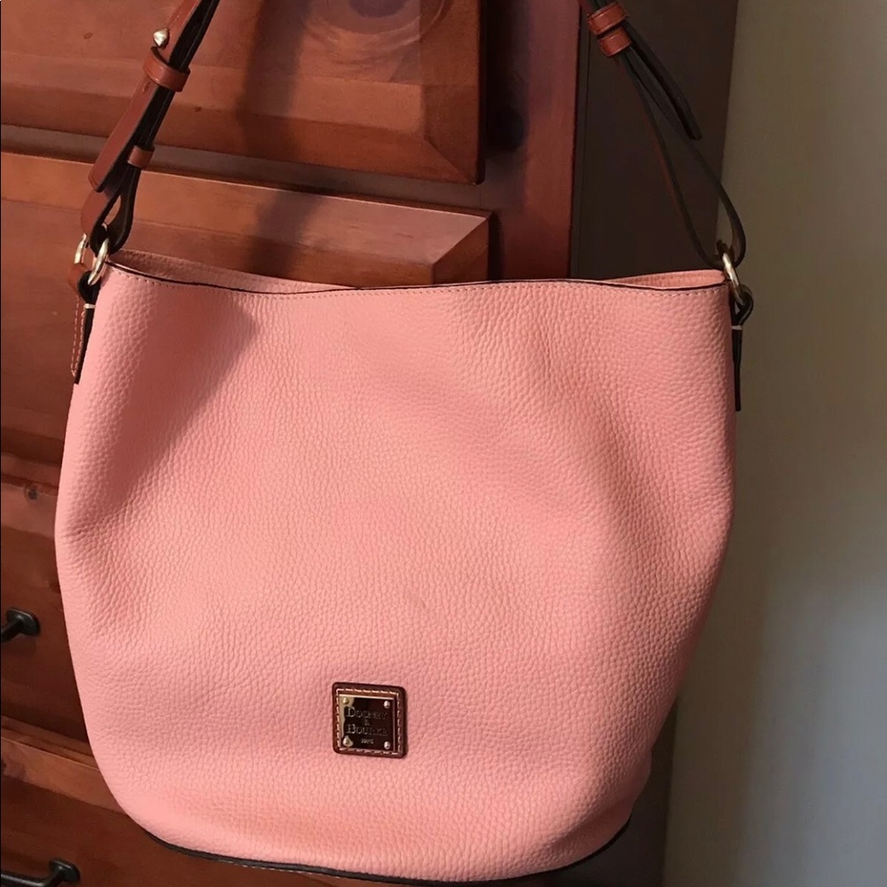 Dooney & Bourke Leather Thea handbag pale pink